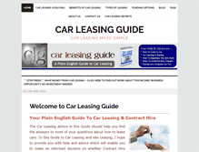 Tablet Screenshot of car-leasing-guide.com